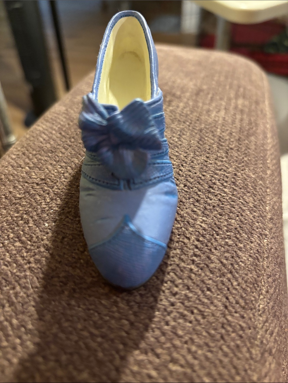 Just The Right Shoe Blue Bow-Embellished Slip-On Flat
